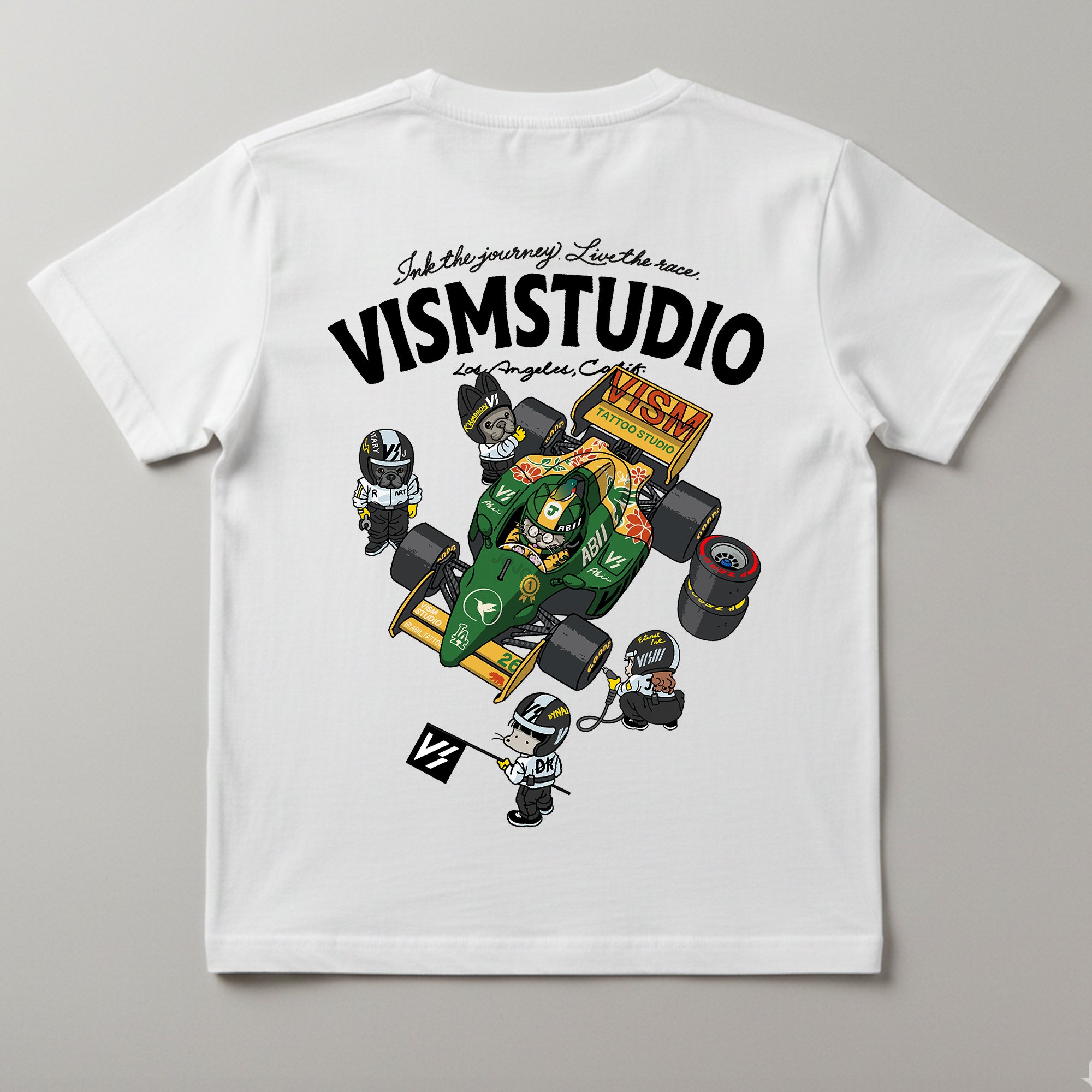 VISM Racing Artist Tee – White (17 Designs)