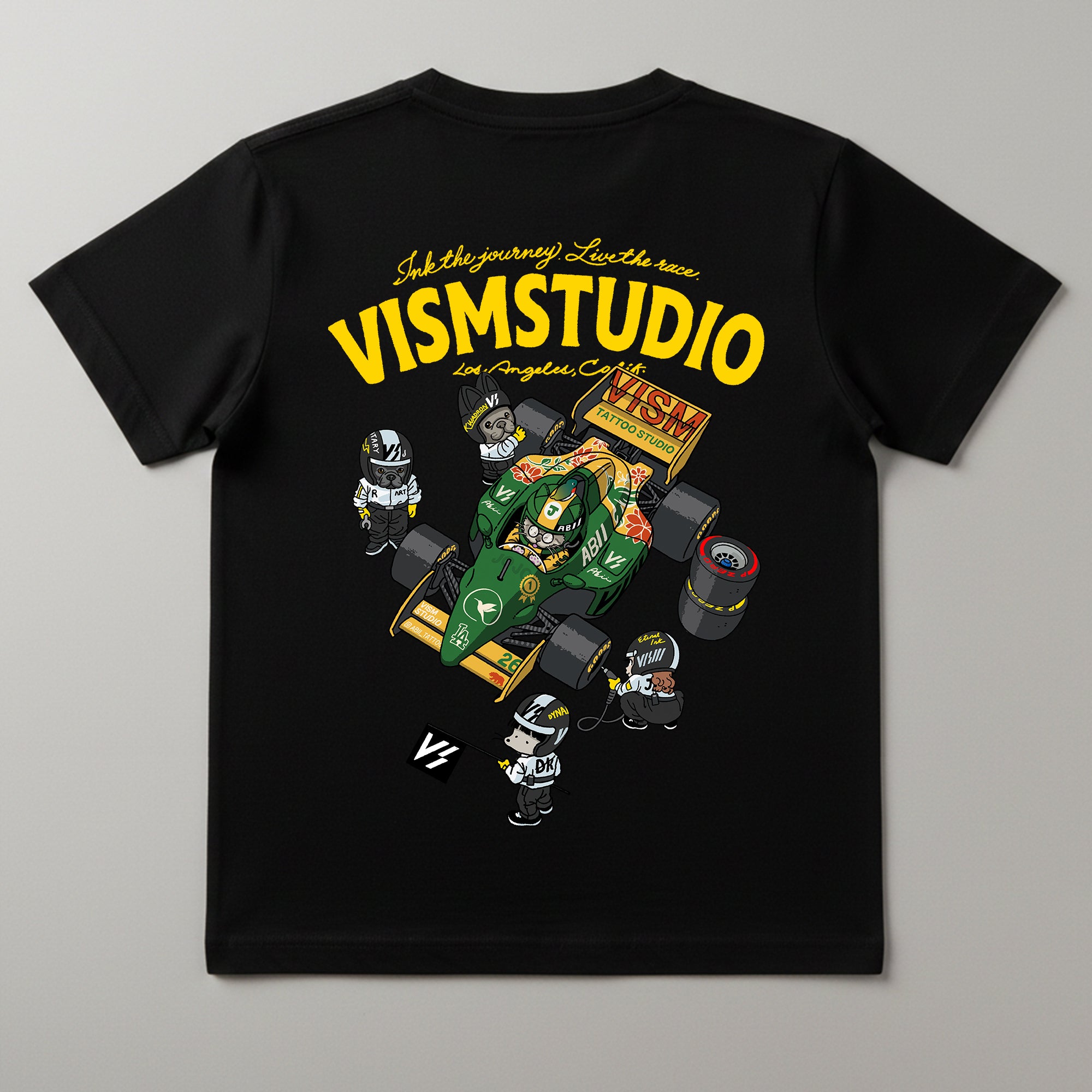 VISM Racing Artist Tee – Black (17 Designs)