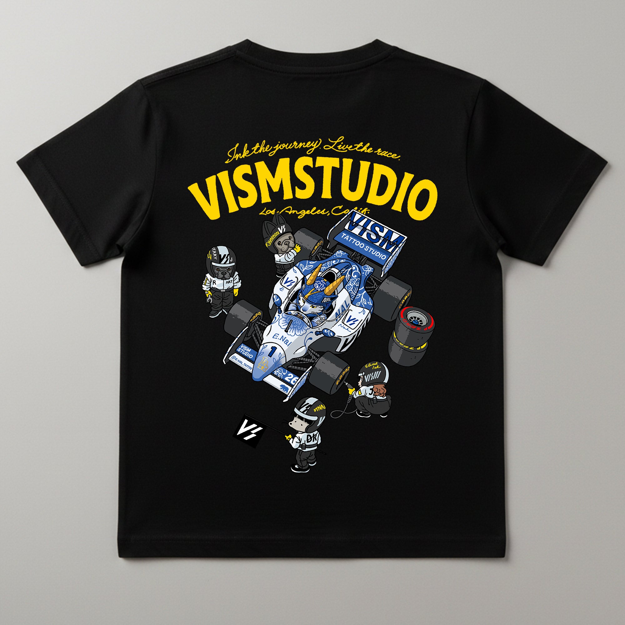 VISM Racing Artist Tee – Black (17 Designs)
