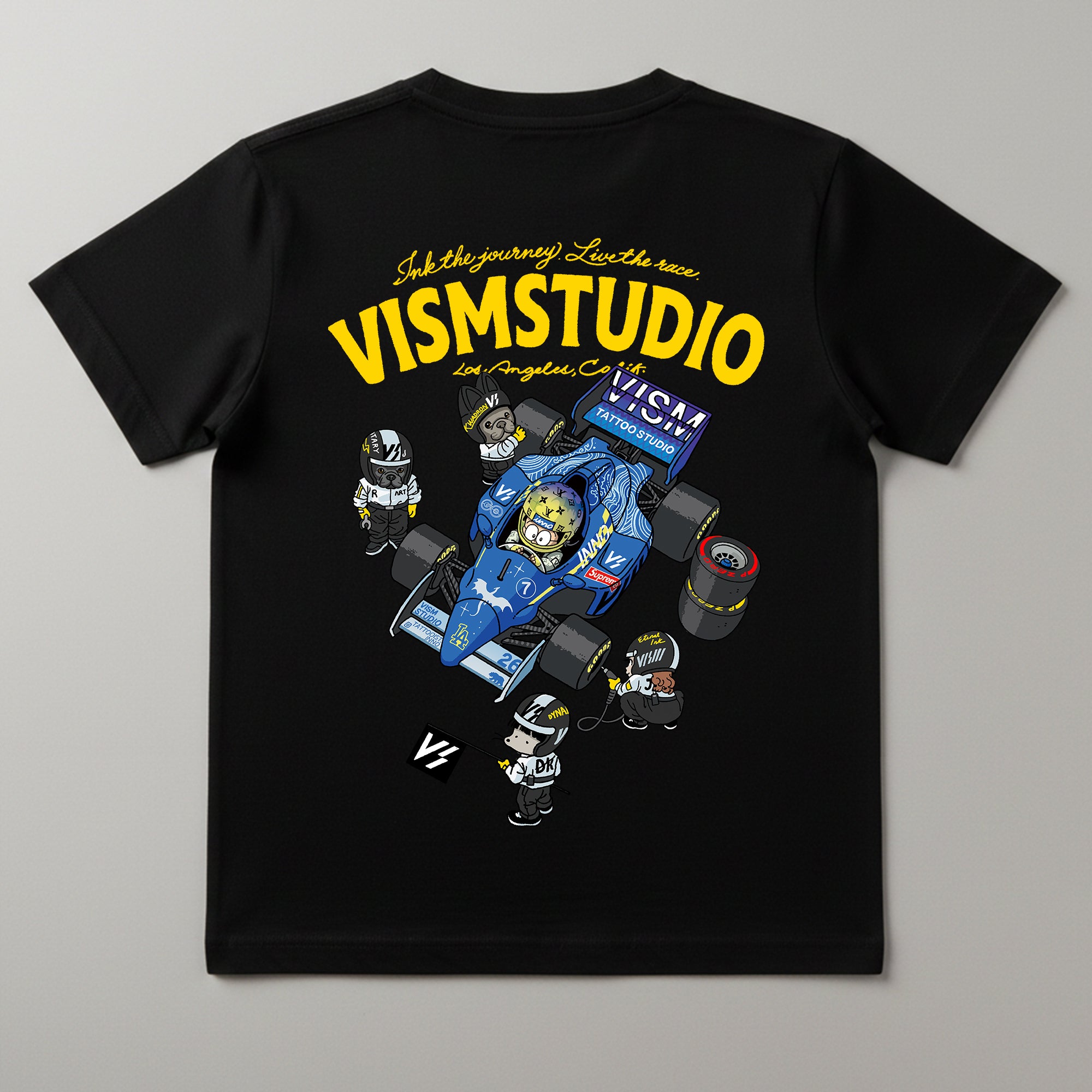 VISM Racing Artist Tee – Black (17 Designs)