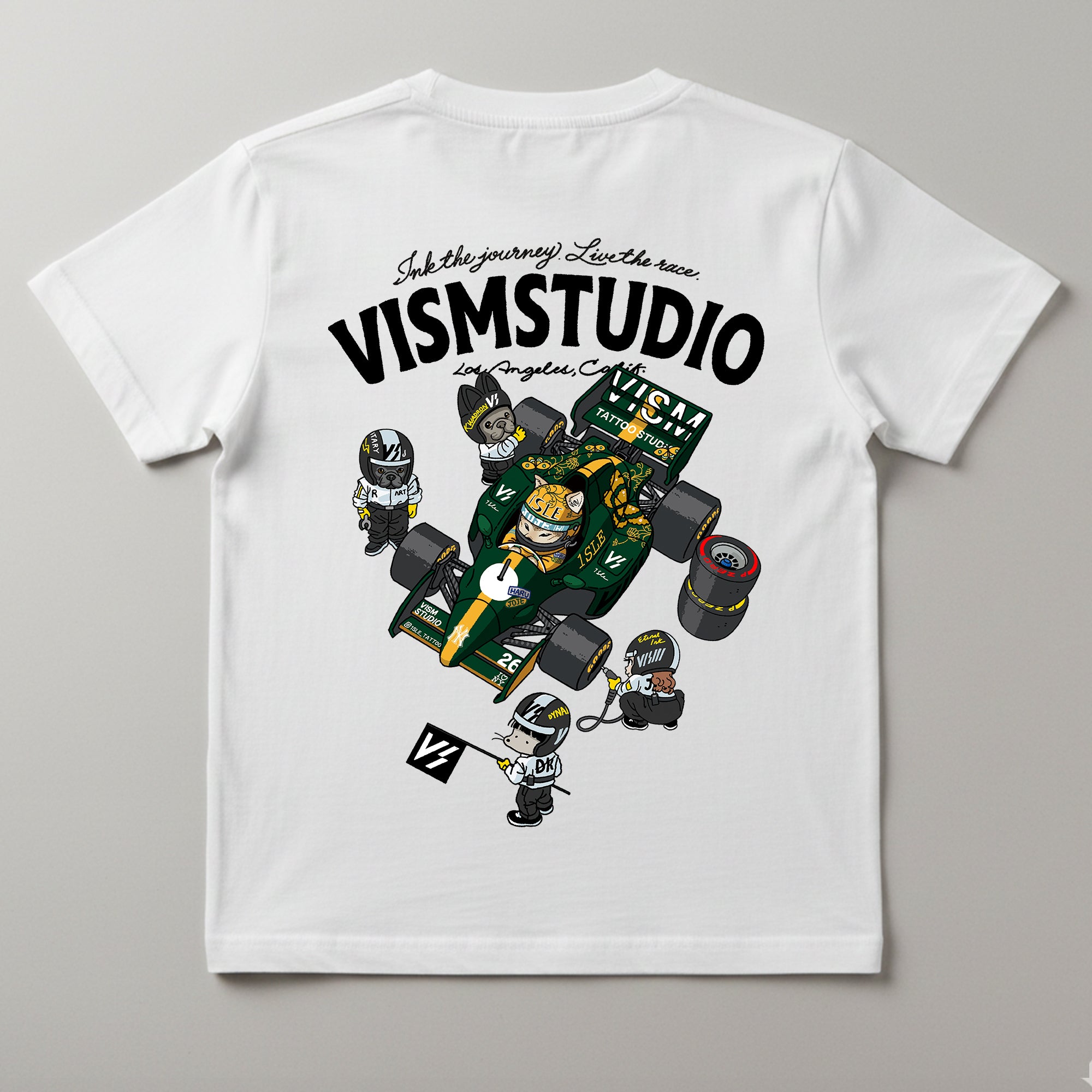 VISM Racing Artist Tee – White (17 Designs)