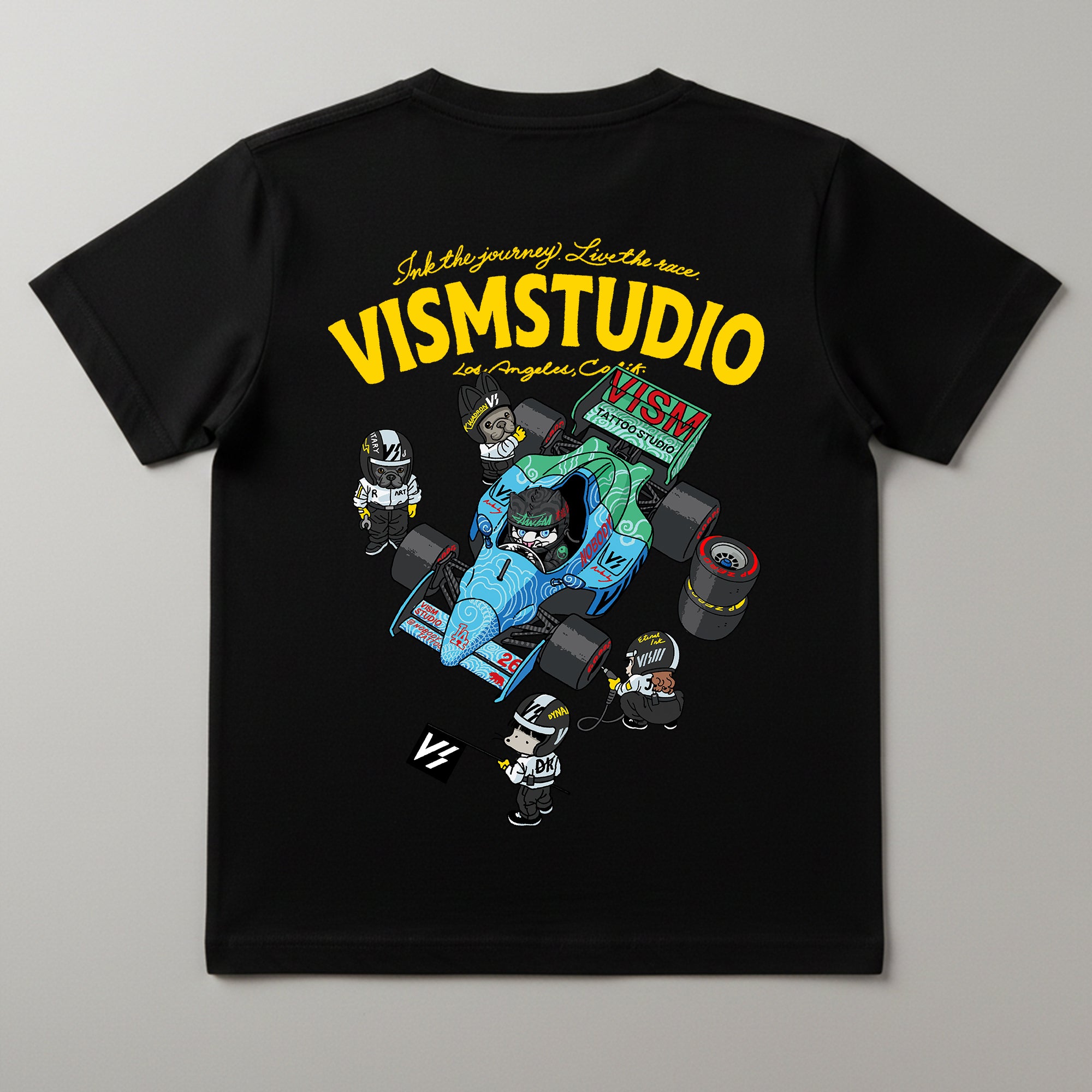 VISM Racing Artist Tee – Black (17 Designs)