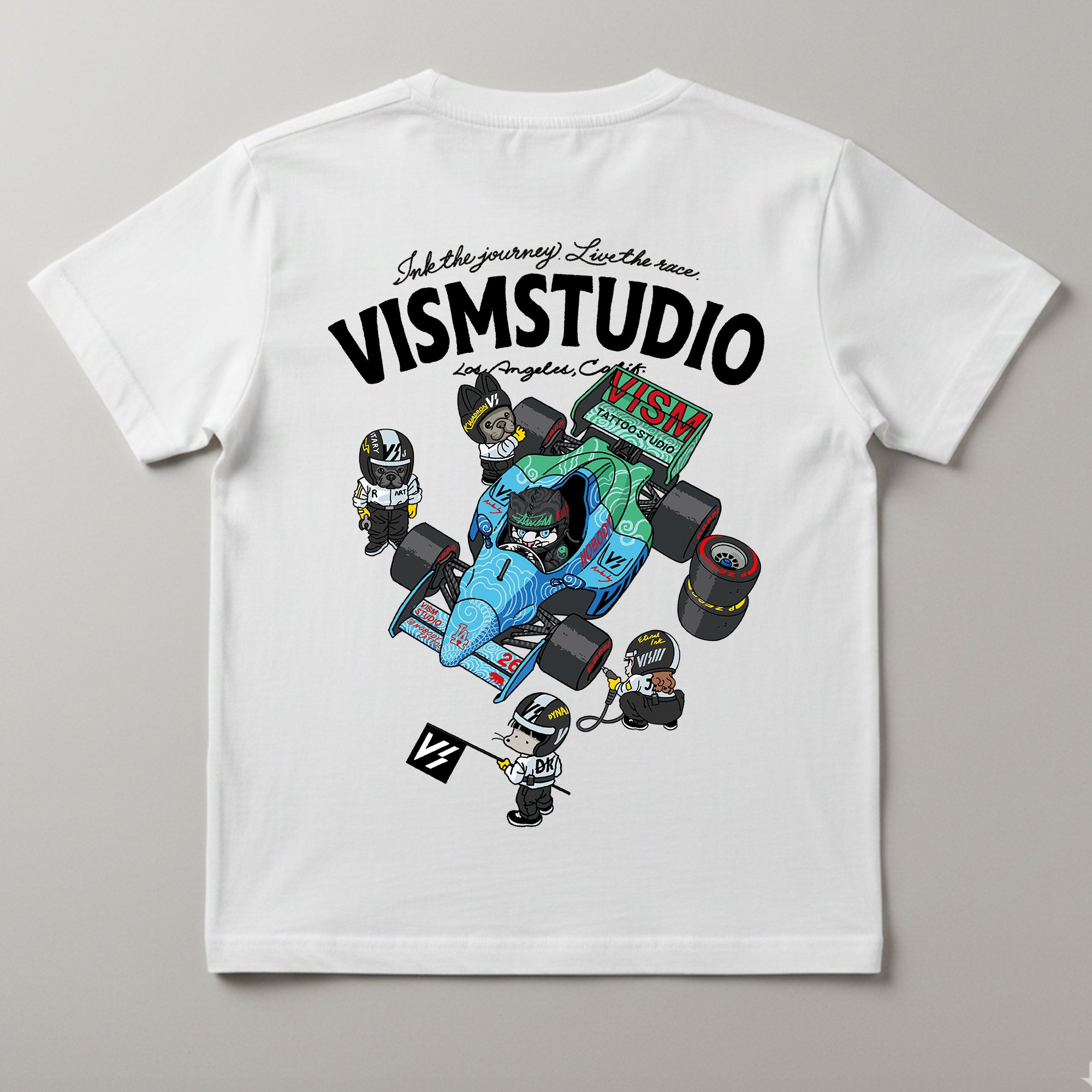 VISM Racing Artist Tee – White (17 Designs)