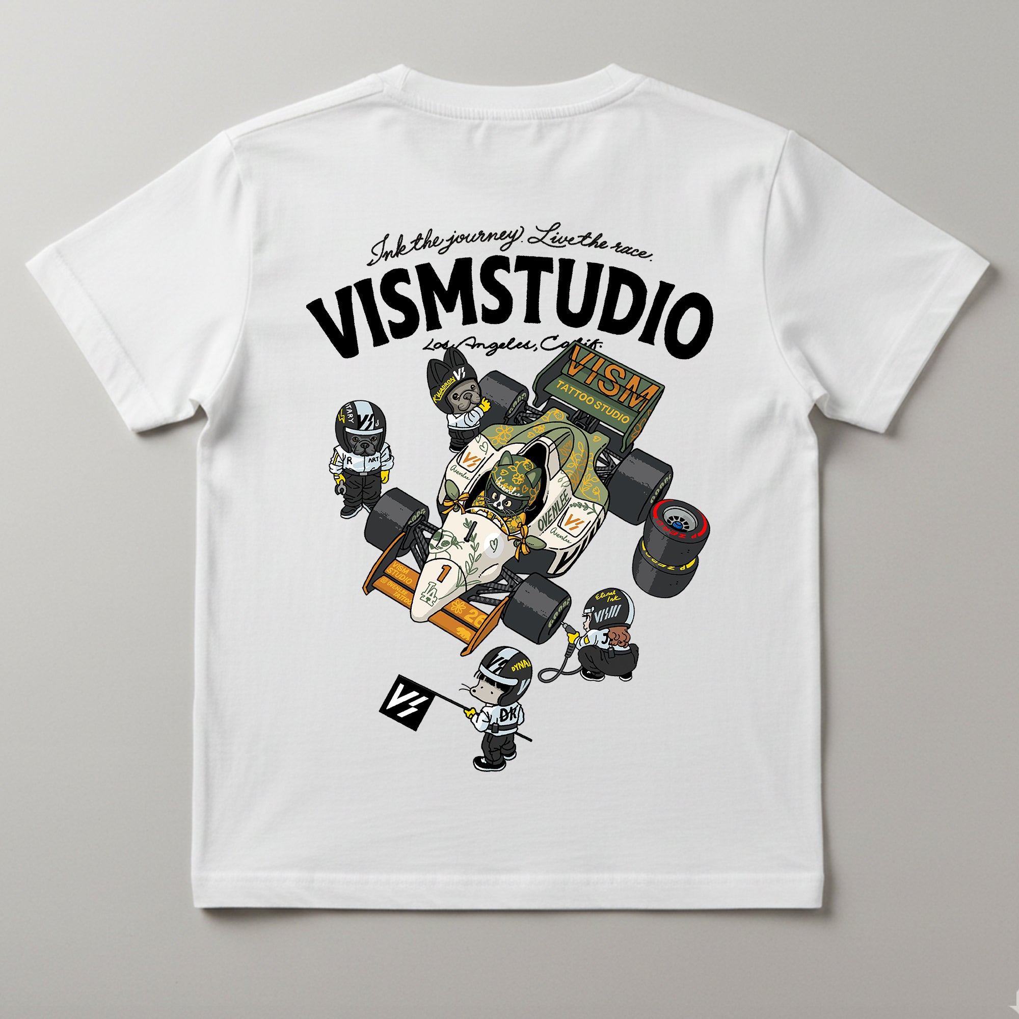 VISM Racing Artist Tee – White (17 Designs)