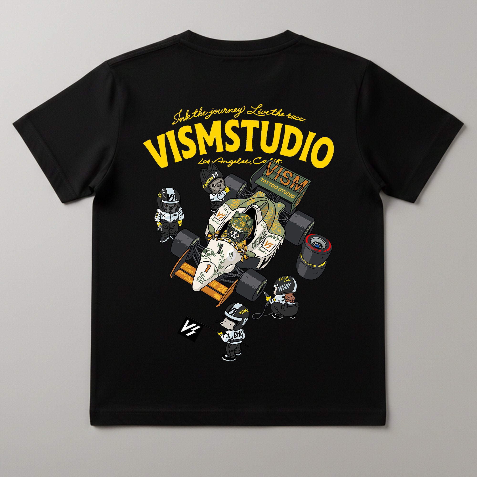 VISM Racing Artist Tee – Black (17 Designs)
