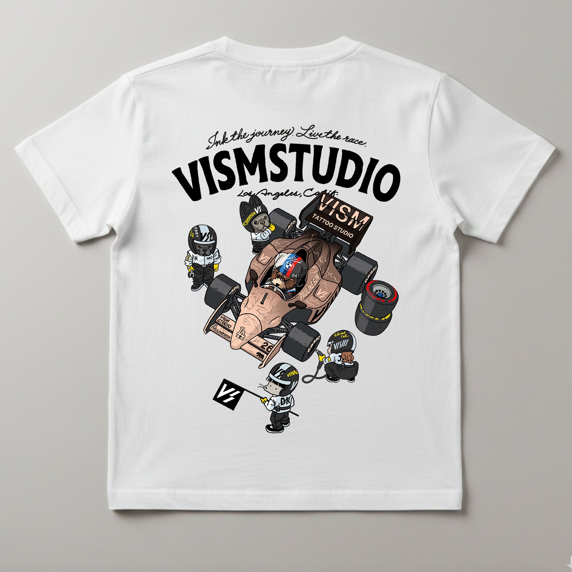 VISM Racing Artist Tee – White (17 Designs)
