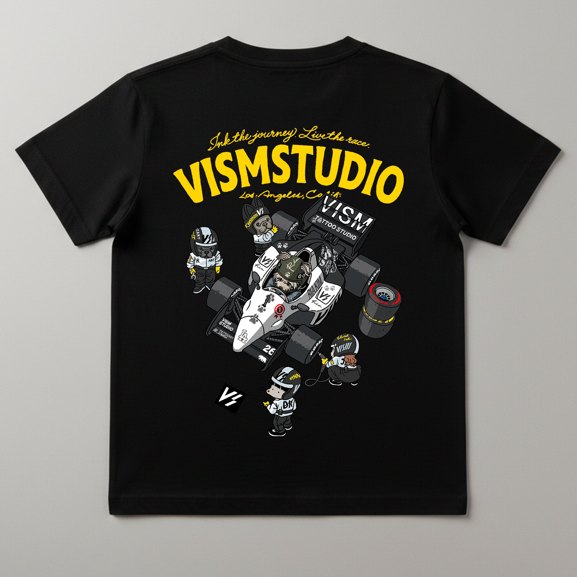 VISM Racing Artist Tee – Black (17 Designs)