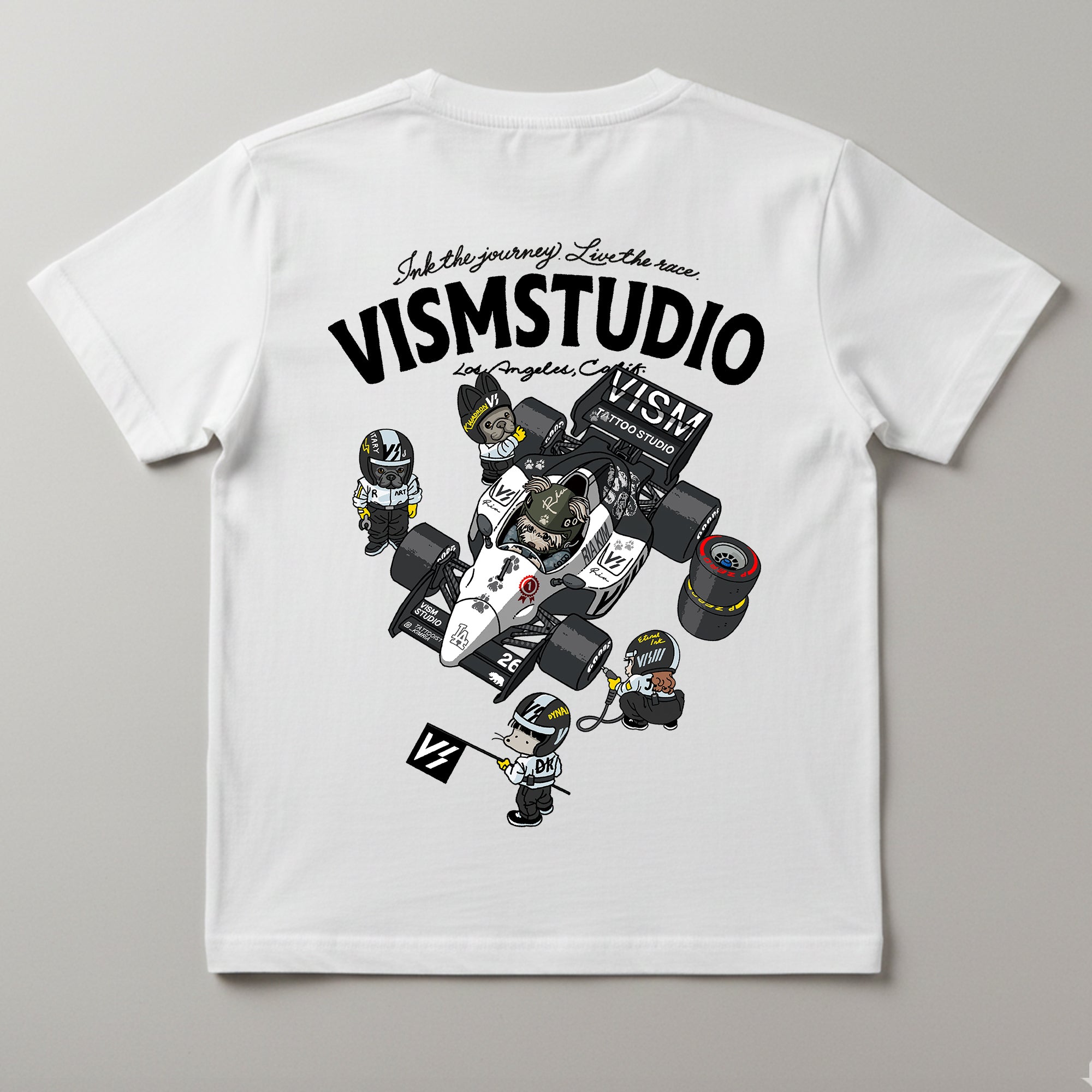 VISM Racing Artist Tee – White (17 Designs)