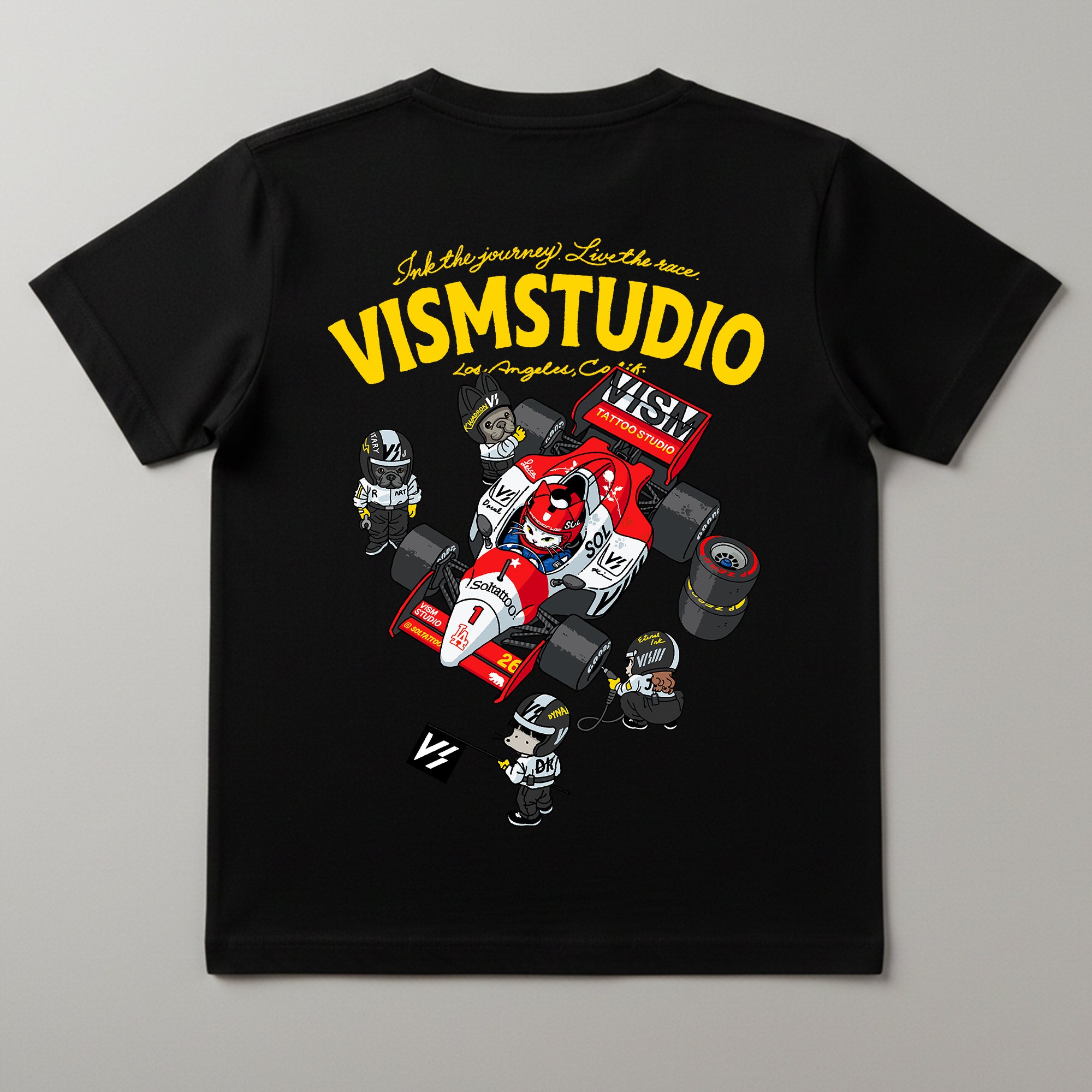 VISM Racing Artist Tee – Black (17 Designs)