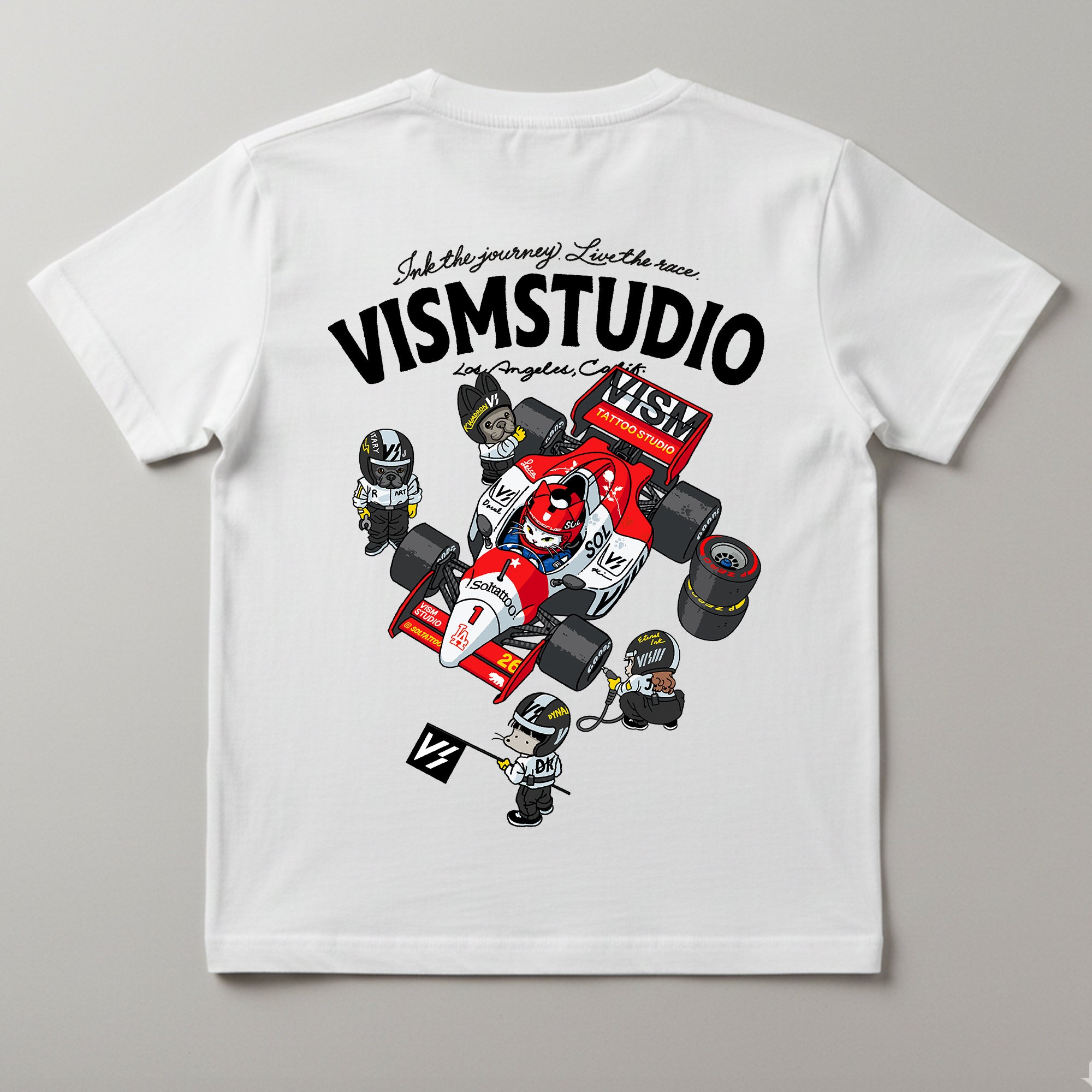 VISM Racing Artist Tee – White (17 Designs)