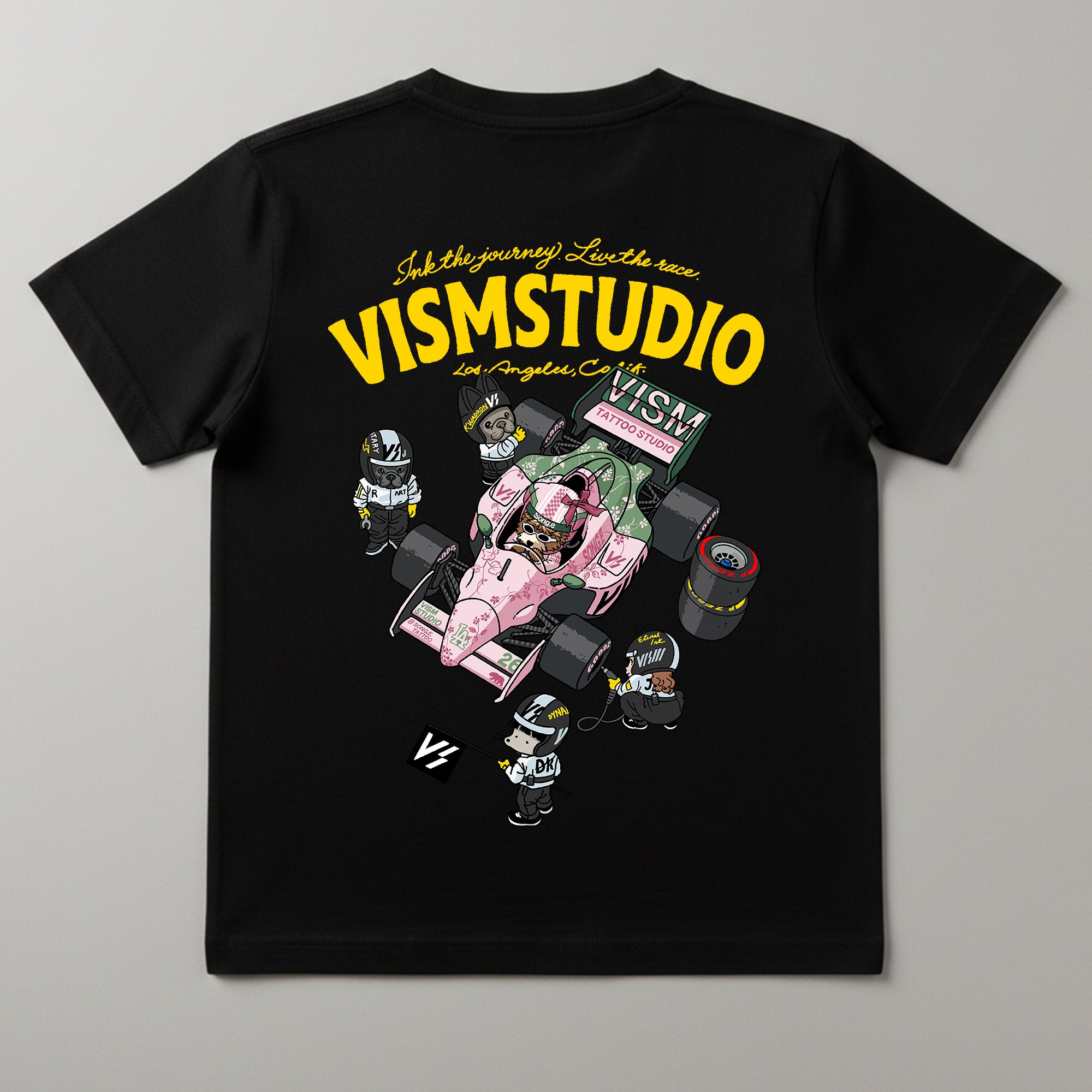 VISM Racing Artist Tee – Black (17 Designs)