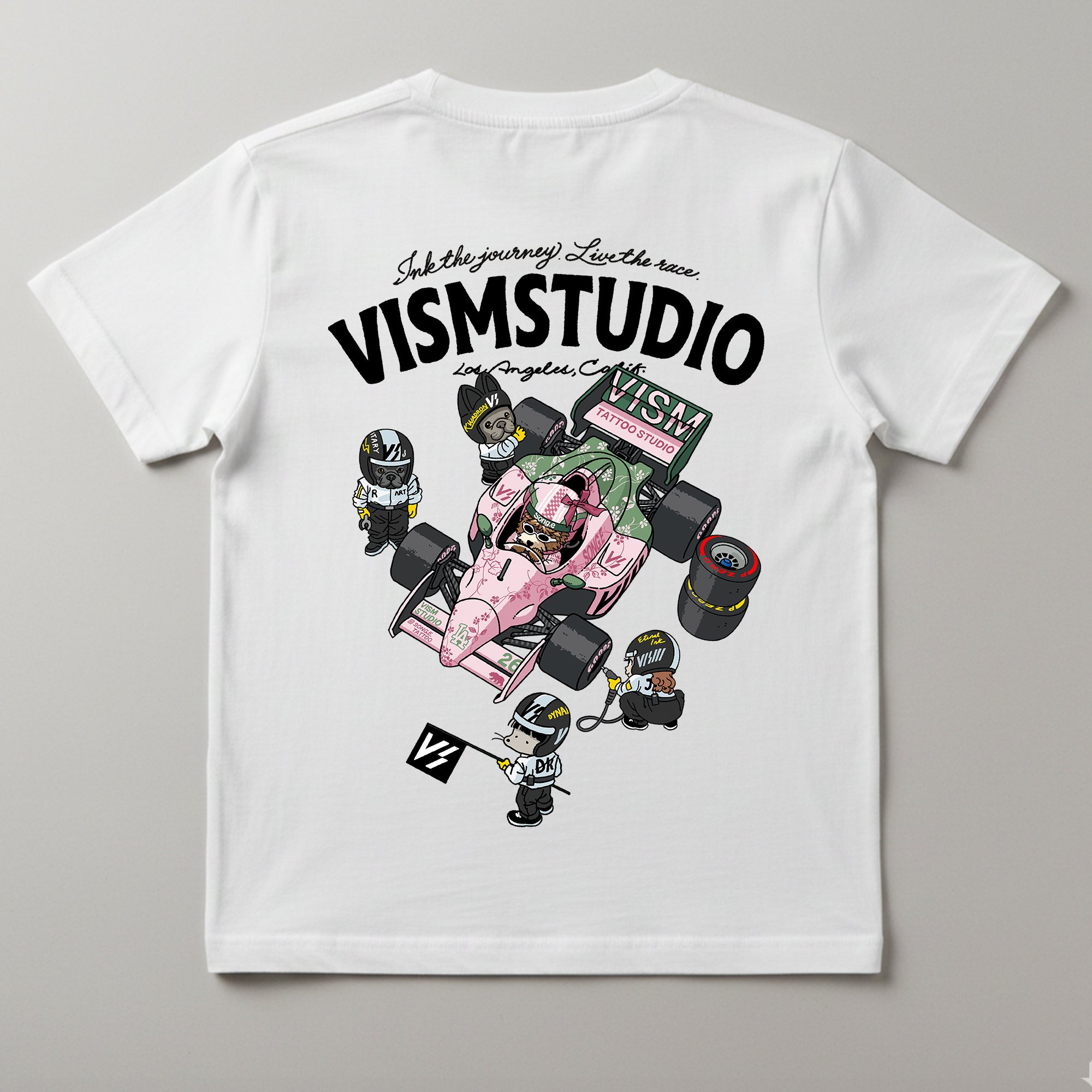 VISM Racing Artist Tee – White (17 Designs)