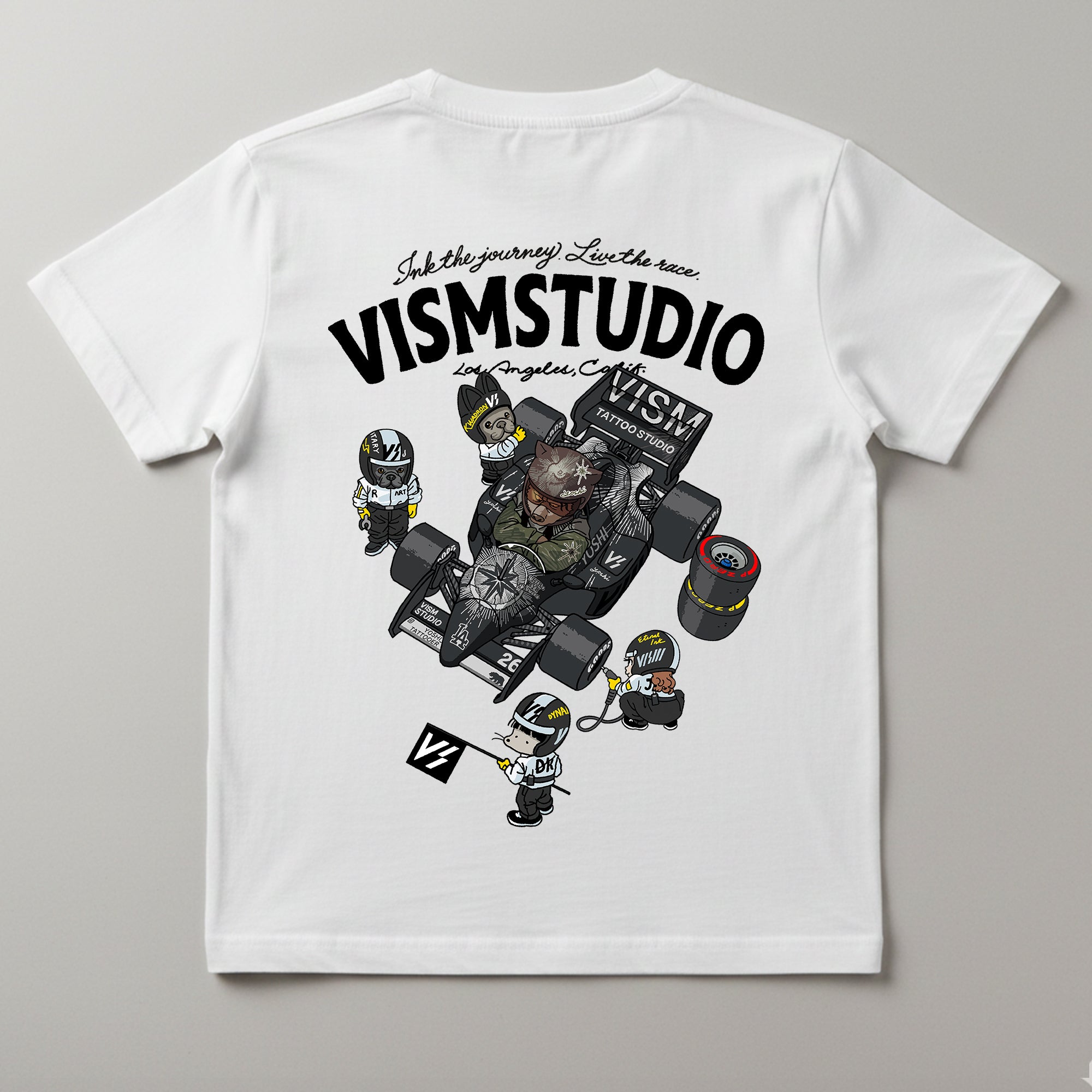 VISM Racing Artist Tee – White (17 Designs)
