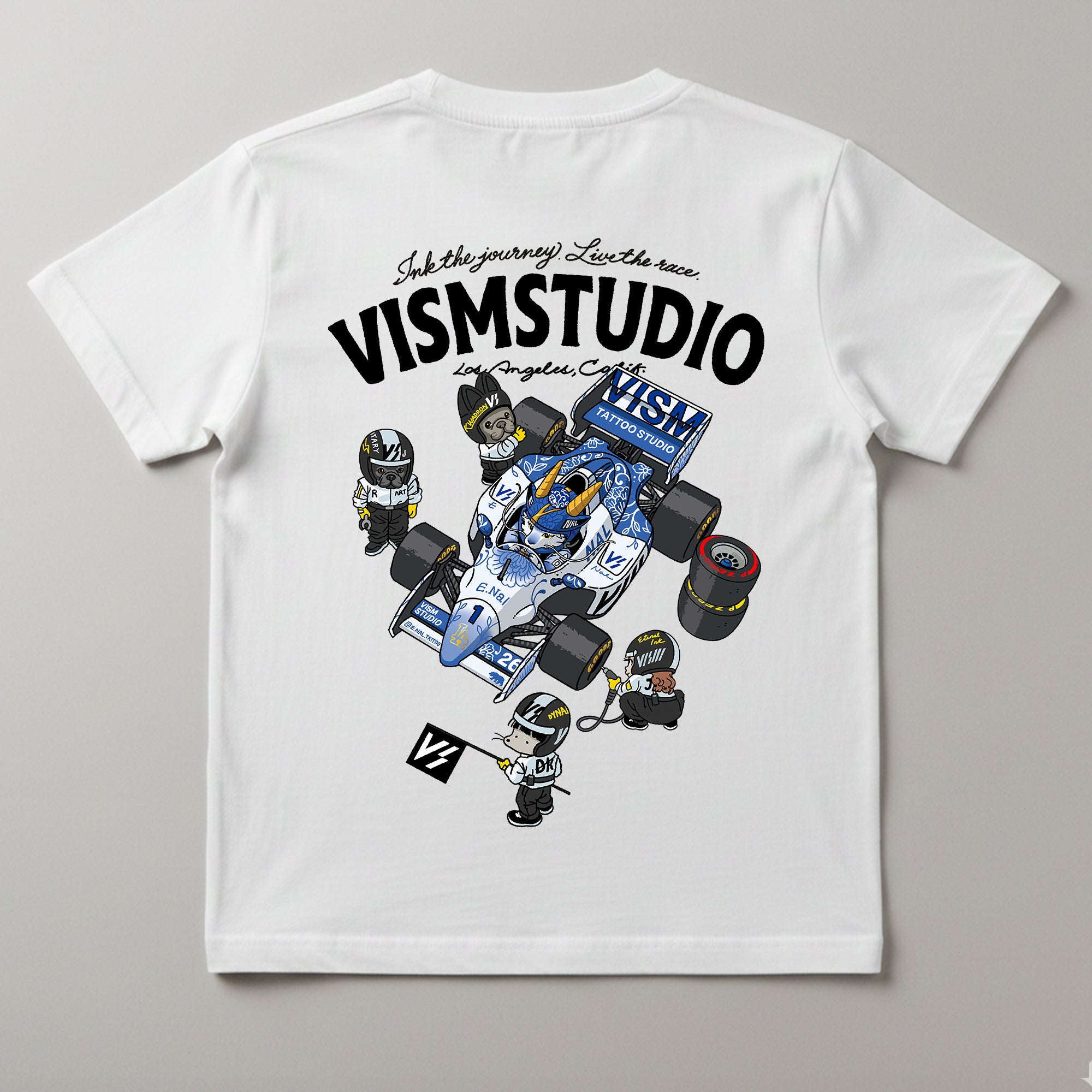 VISM Racing Artist Tee – White (17 Designs)