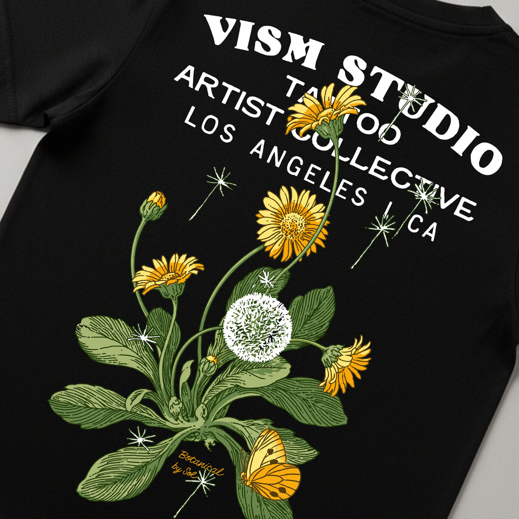 VISM Botanical Artist Tee – Black