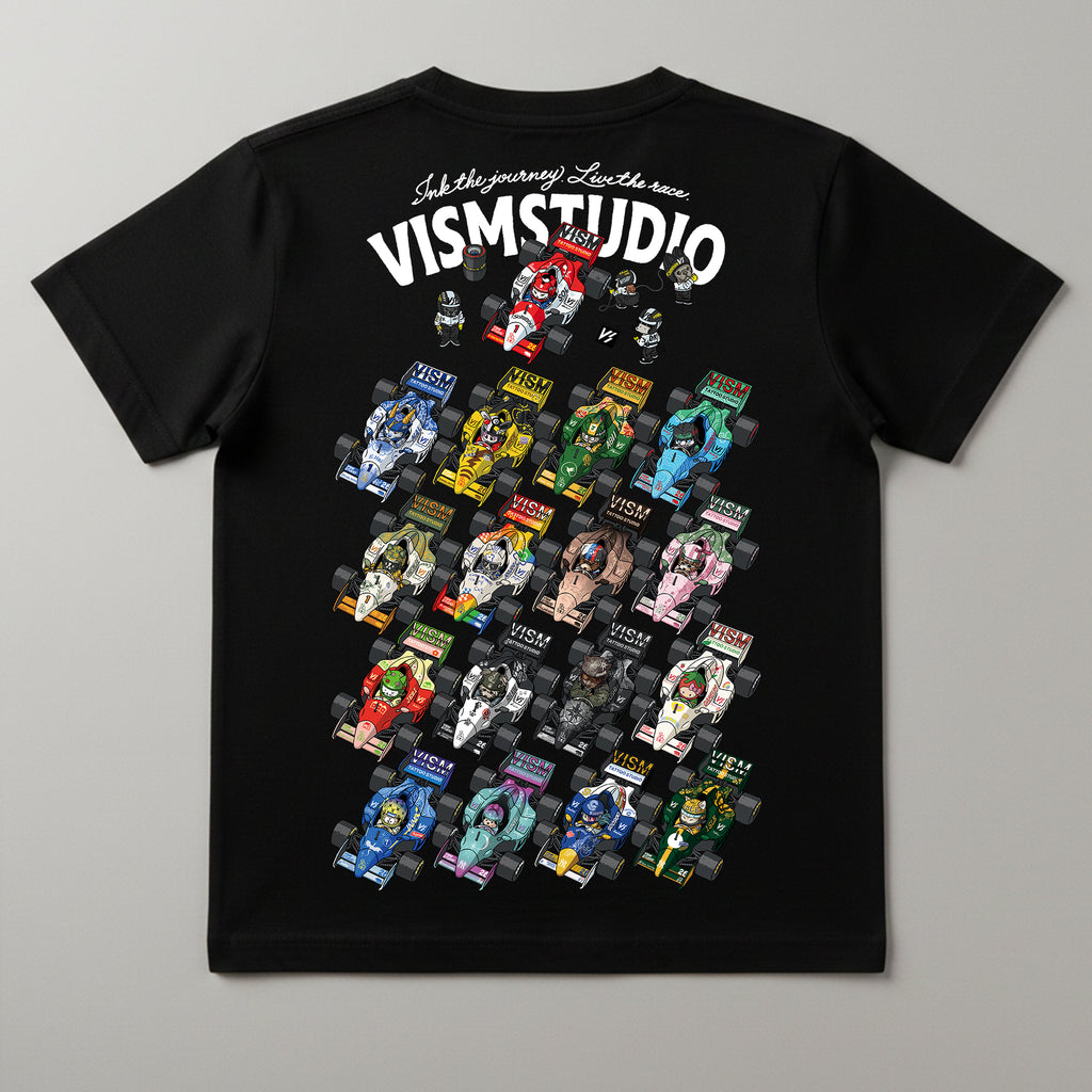 VISM Artist Racing Grid Tee – Black